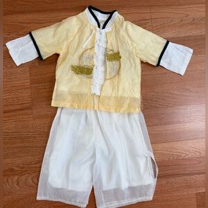 Kids Lunar New Year Cloth Toddler boy Traditional Chinese Outfit 90cm Shirt Tops